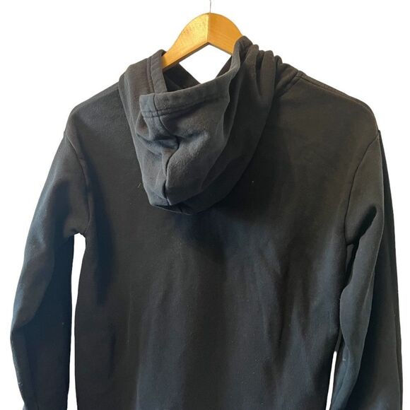 KIDS PUMA Black Graphic Print Pullover Hooded Sweatshirt L (14-16) - Picture 4 of 7